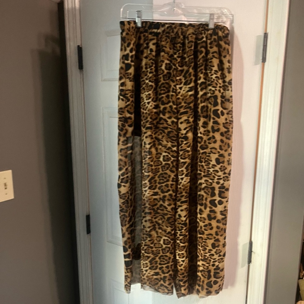 Sheer Leopard Print Pants by Aviva